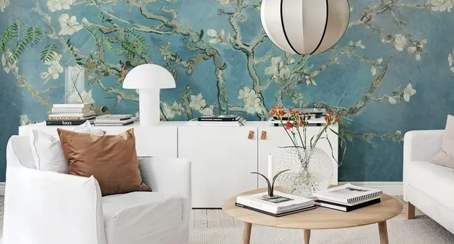 Honpo Blue Chinoiserie Wallpaper